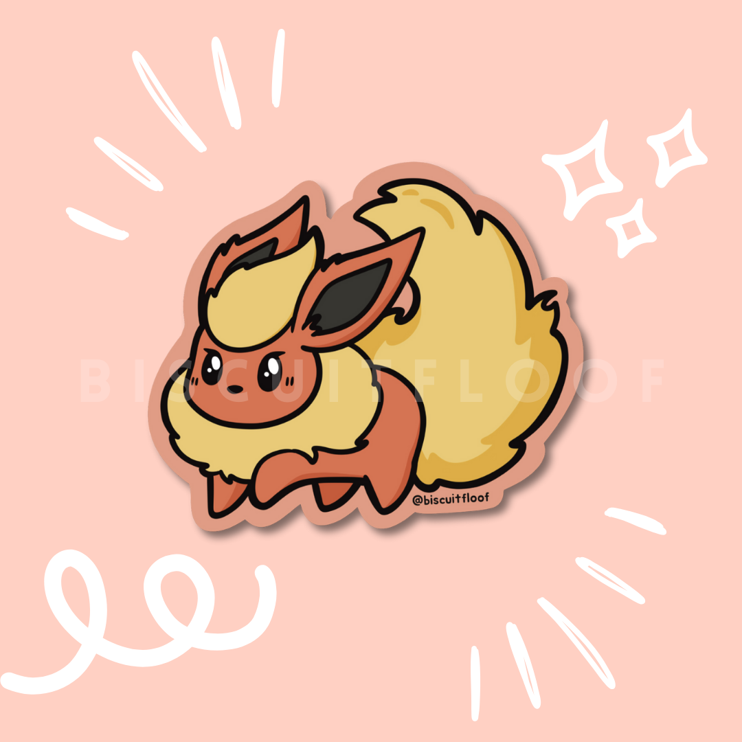 Fire Fox Sticker