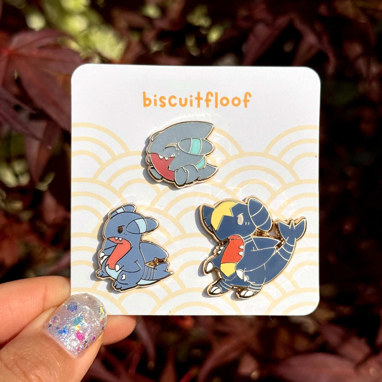 Land Sharks Pin Set