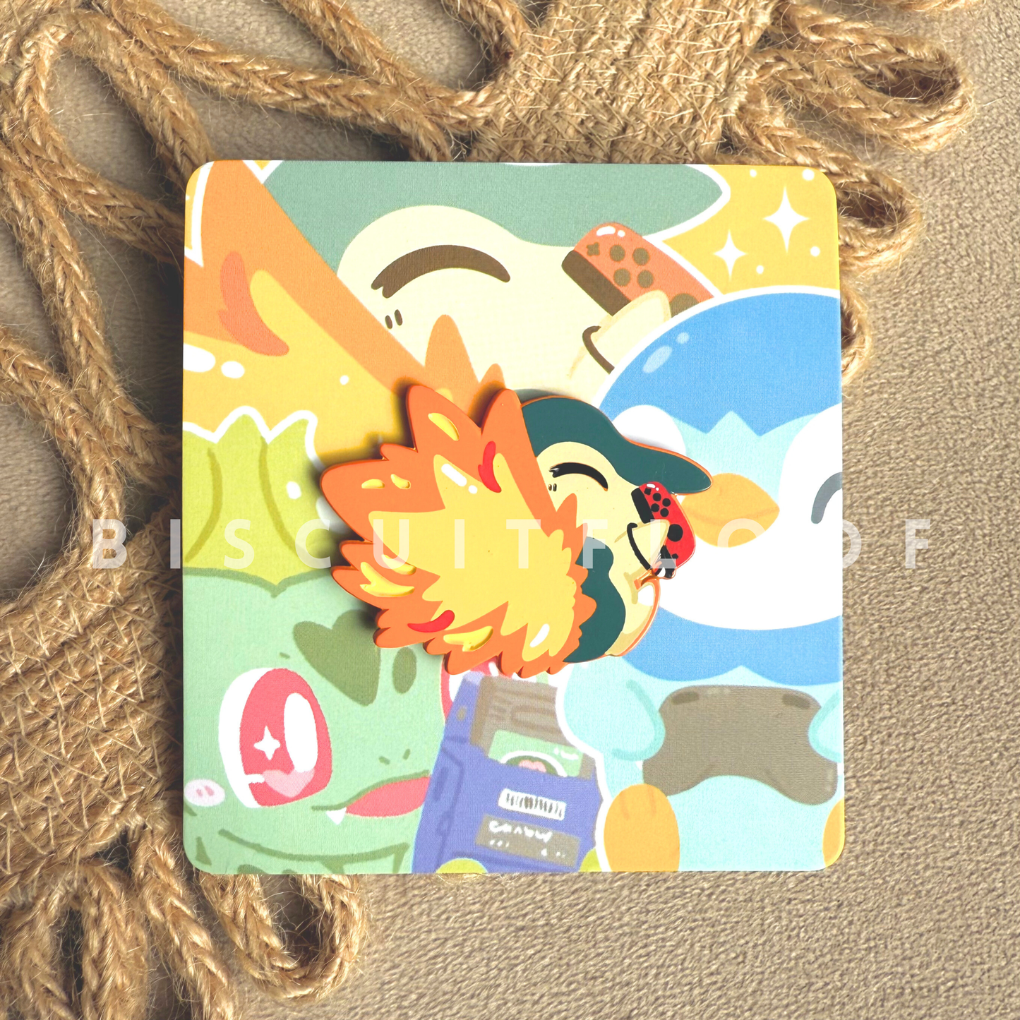 TwitchCon '25 Collab Fire Porcupine Gamer Soft Enamel Pin