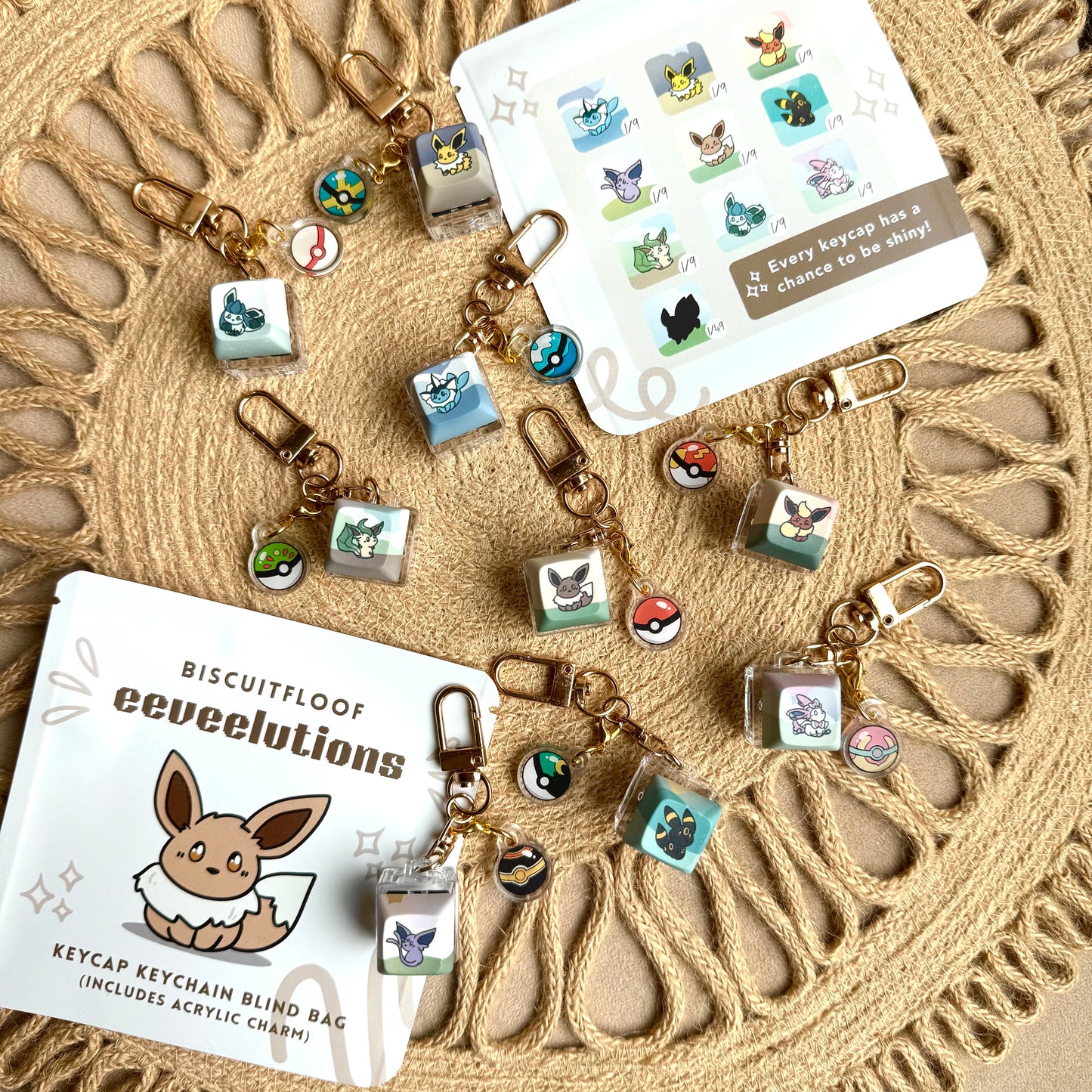 Eeveelution Keycap Blind Bags