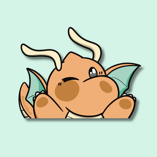 Sky Dragon Peeker Sticker
