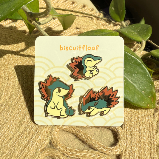 Fire Porcupine Pin Set