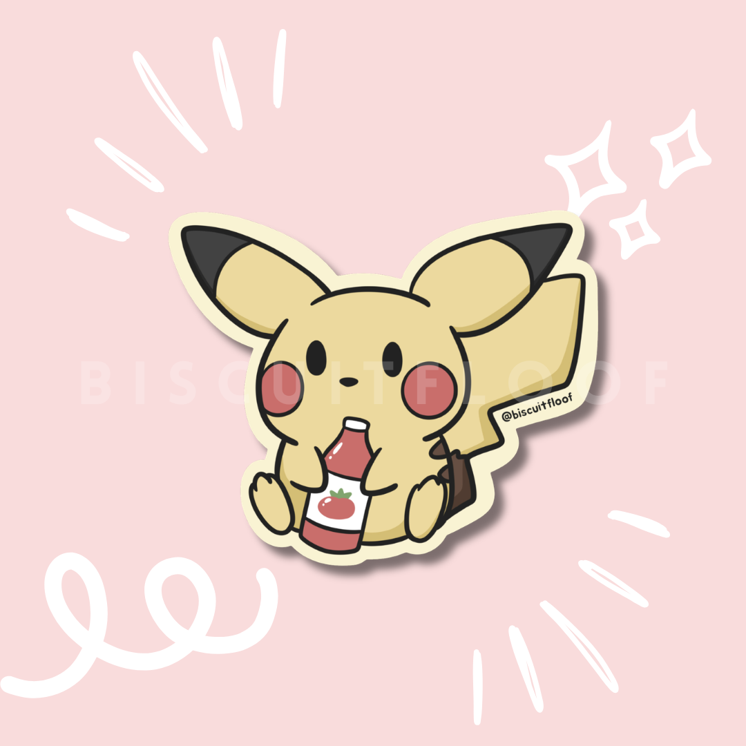 Ketchup Mouse Sticker