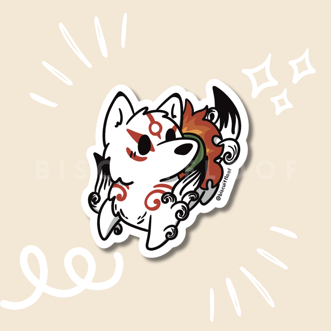 White Wolf Sticker