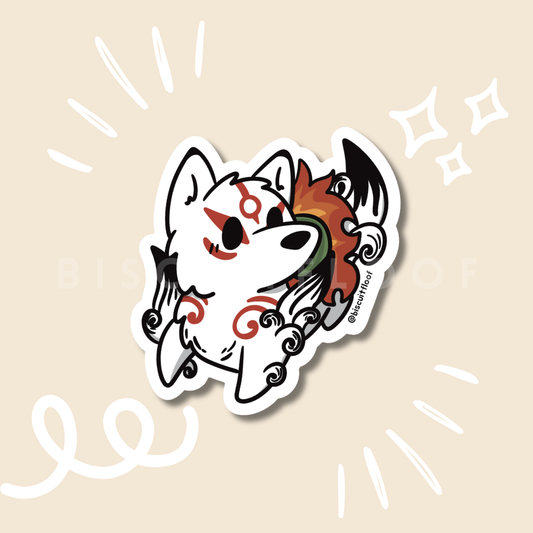White Wolf Sticker