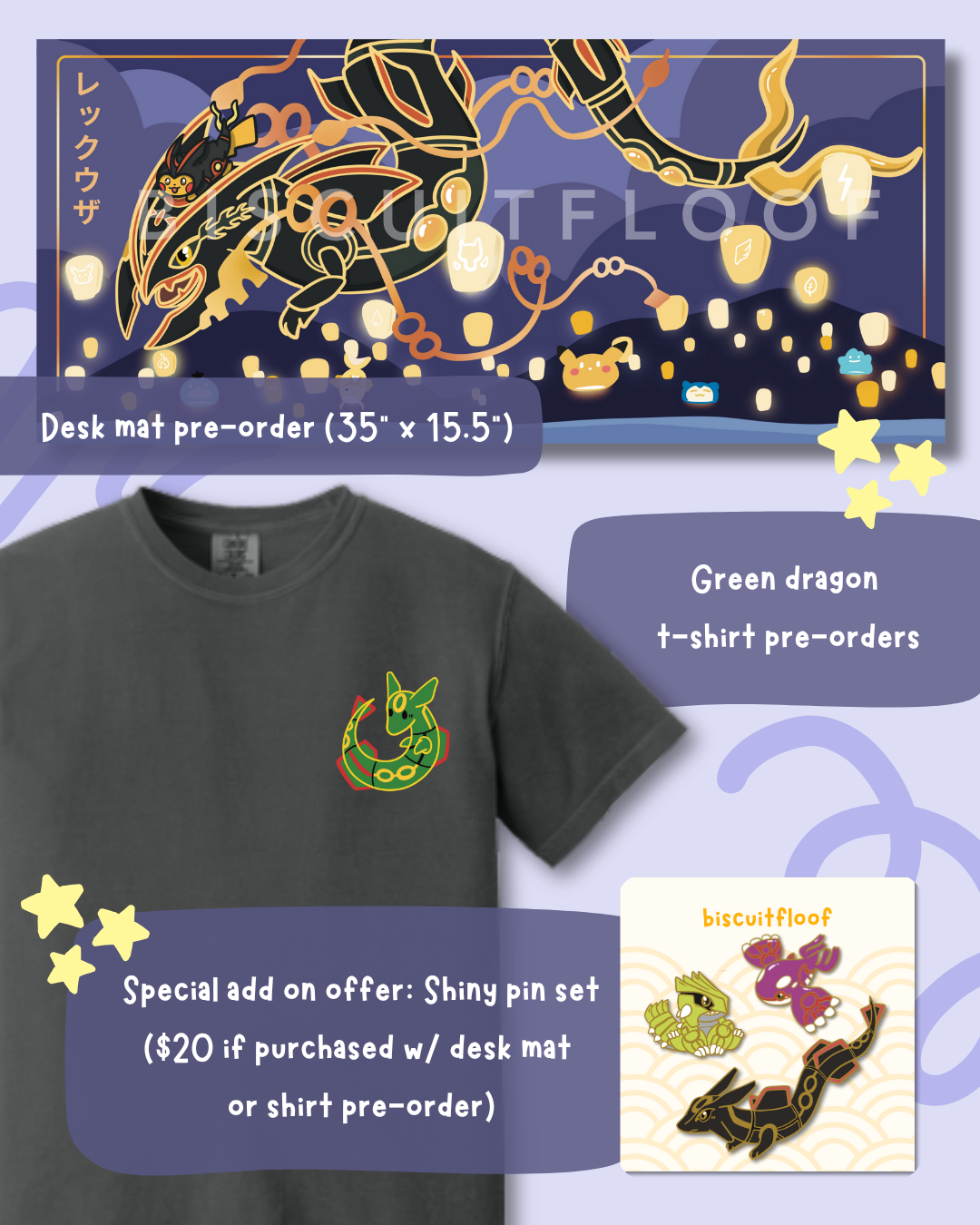 [PRE-ORDER ONLY] Shiny Trio Pin Set