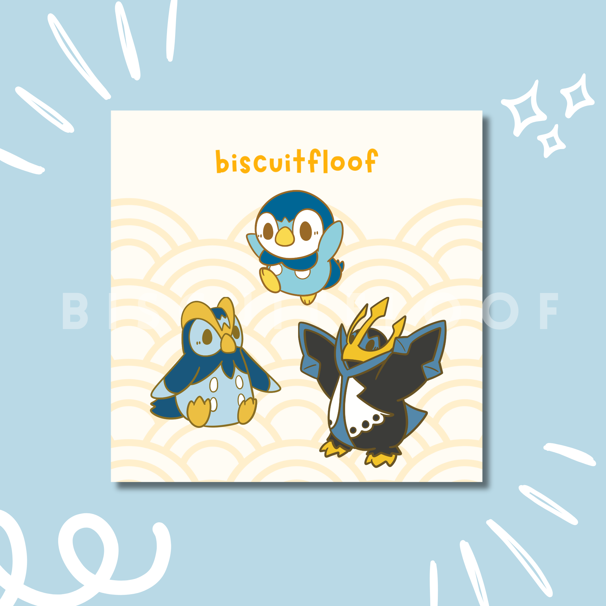 Water Penguins Pin Set – Biscuitfloof
