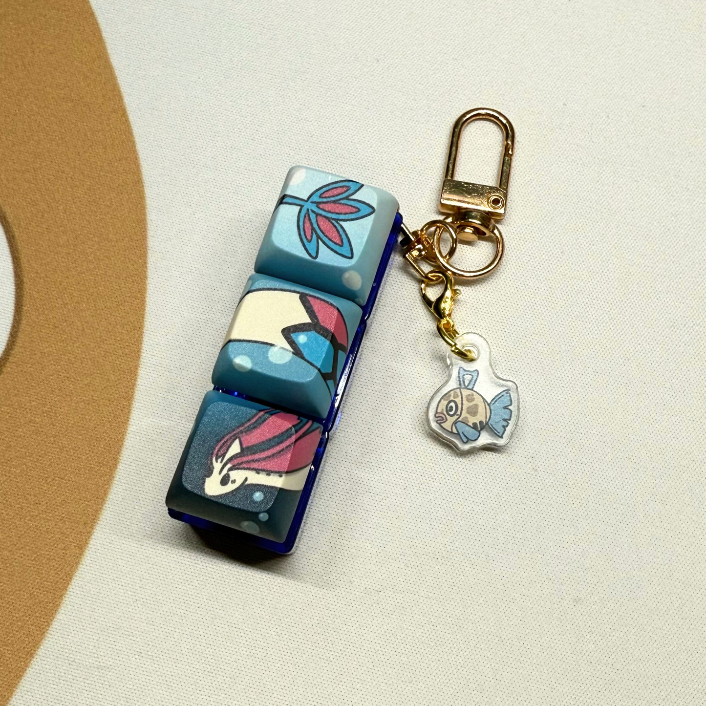 Water Snake Triple Keycap Fidget