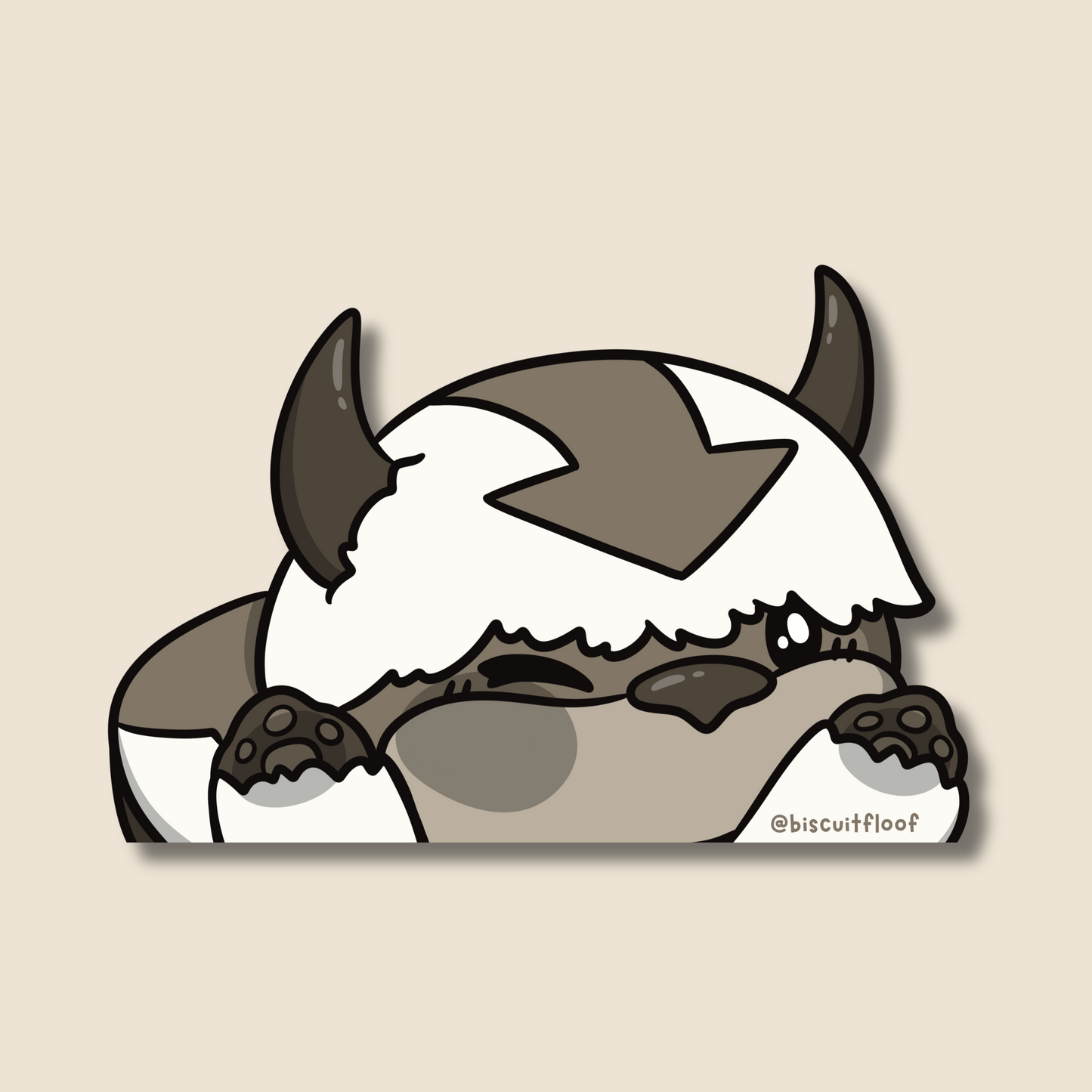 Sky Bison Peeker Sticker