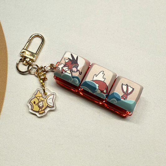 Shiny Sea Dragon Triple Keycap Fidget